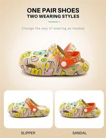 img 1 attached to Adorable ETERNITY J Children Slippers - Comfy Boys' Shoes for Toddlers - Clogs & Mules