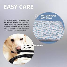 img 1 attached to 🐾 PETSOLE Electric Pet Heating Pad – Waterproof Heated Bed Mat for Cats and Dogs – 18 x 18-inch Indoor Animal Heat Pad – Adjustable Temperature and Constant Warmth – Maximum Comfort and Coziness…