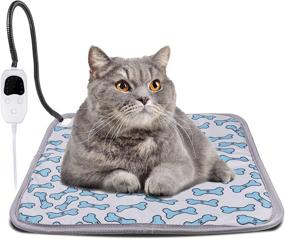 img 4 attached to 🐾 PETSOLE Electric Pet Heating Pad – Waterproof Heated Bed Mat for Cats and Dogs – 18 x 18-inch Indoor Animal Heat Pad – Adjustable Temperature and Constant Warmth – Maximum Comfort and Coziness…