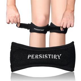 img 3 attached to 🏋️ PERSISTIRY Patella Band Knee Brace 2-Pack: Effective Pain Relief and Support Wraps for Sports, Running, and Basketball