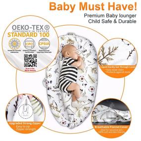 img 3 attached to 🌳 Experience Safe & Comfortable Co-Sleeping with Mamibaby Baby Lounger - Essential Forest-Themed Portable Newborn Sleeper