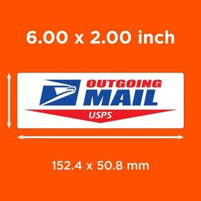 img 3 attached to 📬 Почтовая виниловая этикетка USPS - AllWeather (набор из 2 шт.) Выходной знак почты Логотип офиса наклейка на машину