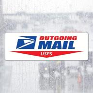 📬 почтовая виниловая этикетка usps - allweather (набор из 2 шт.) выходной знак почты логотип офиса наклейка на машину логотип