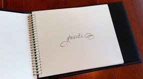 img 3 attached to 📔 Hortense B. Hewitt 7.5 x 5.75-Inches Purple Swirl Guest Book