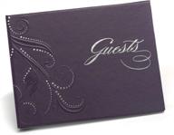 📔 hortense b. hewitt 7.5 x 5.75-inches purple swirl guest book логотип