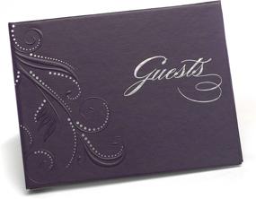 img 4 attached to 📔 Hortense B. Hewitt 7.5 x 5.75-Inches Purple Swirl Guest Book