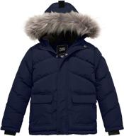 🧥 zshow boys' puffer jacket: warm, waterproof hooded winter coat – ideal outerwear logo