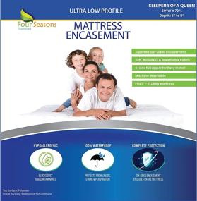 img 4 attached to Sleeper Sofa Queen Mattress Protector