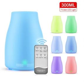 img 2 attached to 🌬️ XINGFENSIFNE 300ml Cool Mist Humidifiers for Bedroom: Aromatherapy Diffuser with Remote Control, Night Light, and Timer