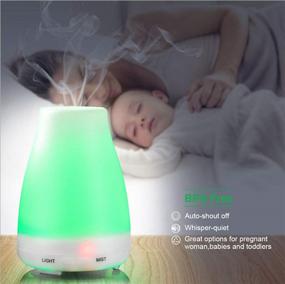 img 1 attached to 🌬️ XINGFENSIFNE 300ml Cool Mist Humidifiers for Bedroom: Aromatherapy Diffuser with Remote Control, Night Light, and Timer