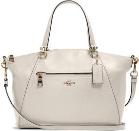 img 4 attached to Brown Coach Women's Prairie Satchel - Handbags & Wallets for Women, Ideal Satchels