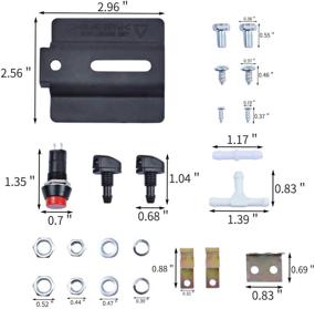 img 2 attached to OTUAYAUTO Universal 12V Windshield Washer Bottle Kit with Fluid Reservoir Spray Pump - OEM: 160186