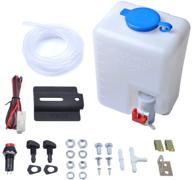 otuayauto universal 12v windshield washer bottle kit with fluid reservoir spray pump - oem: 160186 logo