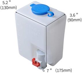 img 3 attached to OTUAYAUTO Universal 12V Windshield Washer Bottle Kit with Fluid Reservoir Spray Pump - OEM: 160186