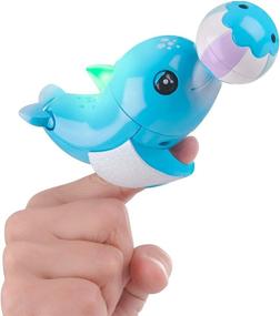 img 4 attached to 🐬 Fingerlings Baby Light Up Dolphin by WowWee