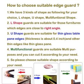 img 2 attached to 🧸 M2cbridge L Shape Extra Thick Foam Furniture Table Edge Protectors - Baby Safety Bumper Guard 6.5 Ft (Off White)