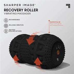 img 3 attached to Массажер SHARPER IMAGE Fit Roller: Вибромассажное устройство с независимым катанием, работающее от аккумулятора, для восстановления после тренировок в спорте с возможностью глубокого тонусирования ног, спины, рук, плеч и многого другого.