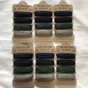 img 2 attached to 🔗 Harnessing Creativity with NS HEMP Hemp Cord: 4 Colors Craft Card (19403626)