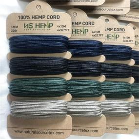 img 3 attached to 🔗 Harnessing Creativity with NS HEMP Hemp Cord: 4 Colors Craft Card (19403626)