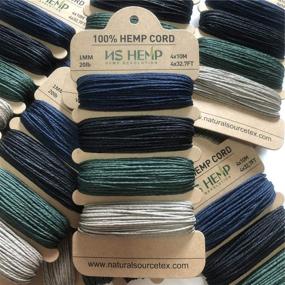 img 1 attached to 🔗 Harnessing Creativity with NS HEMP Hemp Cord: 4 Colors Craft Card (19403626)