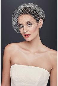 img 2 attached to 💍 Vintage Wedding Bride Tulle Veils with Hair Clips Flapper Fascinators Face Veils Bridal Hair Jewelry - Acenail 20s 50s, for Women and Girls (White)
