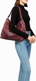 img 3 attached to 👜 Women's Buckle Shoulder Bags - Large Handbags and Wallets for Satchels