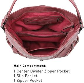 img 1 attached to 👜 Women's Buckle Shoulder Bags - Large Handbags and Wallets for Satchels