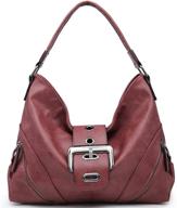 👜 women's buckle shoulder bags - large handbags and wallets for satchels logo