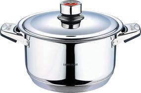 img 1 attached to 🍳 Swiss Inox 18-Piece Stainless Steel Cookware Set with Induction Compatible Fry Pots, Pans, Saucepan, Casserole