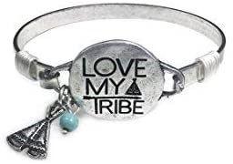 img 1 attached to Wonderent Love Tribe Metallic Bracelet