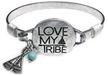 wonderent love tribe metallic bracelet logo