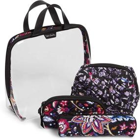 img 1 attached to Vera Bradley Deep Night Paisley Travel Accessories in Cosmetic Cases