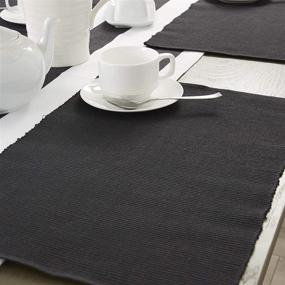 img 2 attached to DII Washable Ribbed Cotton Placemat