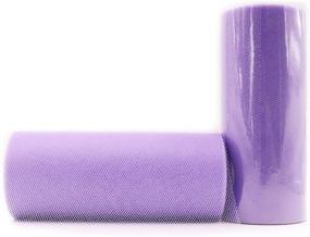 img 4 attached to 🎀 Sanbo Tulle Roll Spool 6 Inch x 25 Yards (75FT): Stylish Wedding Party Decoration