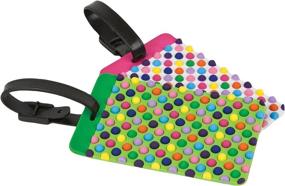 img 2 attached to 🧳 Dot Pattern Set of Travel Luggage Tags by Travelon