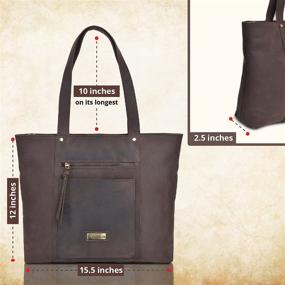 img 1 attached to 👜 LEVOGUE Genuine Leather Crossbody Handbag: Stylish Shoulder Bag for Women