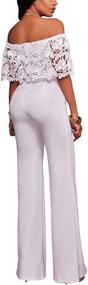 img 1 attached to 👖 Stylish Women's Shoulder Pants Jumpsuits: Fashionable Rompers & Overalls for Women's Clothing