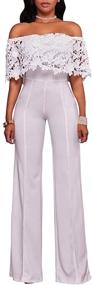 img 2 attached to 👖 Stylish Women's Shoulder Pants Jumpsuits: Fashionable Rompers & Overalls for Women's Clothing