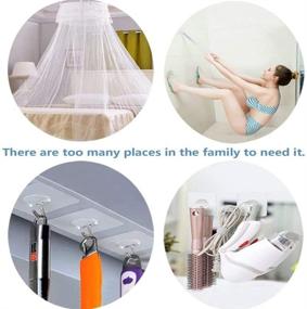 img 3 attached to Transparent Adhesive Hangers Suction Bathroom Industrial Hardware