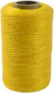 treasure gurus yellow sinew wax thread: craft poly wax for beadwork with artificial deer sinue logo