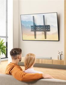 img 3 attached to 📺 PERLESMITH Tilting TV Wall Mount Bracket: Low Profile, Fits 23-55 inch LED, LCD, OLED, Plasma Flat Screen TVs, VESA 400x400mm, Weight up to 115lbs, PSMTK1, Black