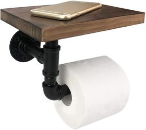 img 4 attached to 🚽 Rustic Mounted Bathroom Storage for Industrial Settings