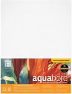 🎨 ampersand art supply watercolor painting panel: museum series aquabord, 12x16 - enhance your artistry with superior quality and durability! logo