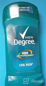 img 5 attached to Degree Men Original Antiperspirant Deodorant - 48-Hour Odor 🧴 Protection Cool Rush Men's Deodorant Stick 2.7 oz (Pack of 6)