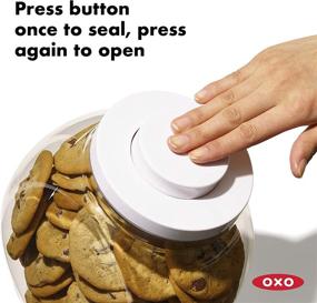 img 2 attached to 🍪 OXO Good Grips 5.0 Qt POP Large Cookie Jar - Airtight Food Storage Solution for Cookies and More!