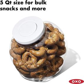 img 3 attached to 🍪 OXO Good Grips 5.0 Qt POP Large Cookie Jar - Airtight Food Storage Solution for Cookies and More!