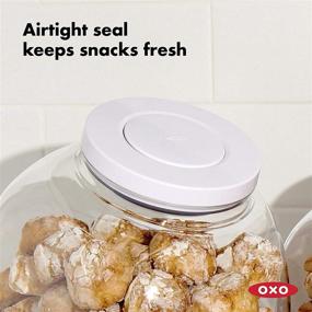 img 1 attached to 🍪 OXO Good Grips 5.0 Qt POP Large Cookie Jar - Airtight Food Storage Solution for Cookies and More!