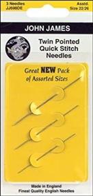 img 2 attached to 🪡 Colonial Needle Twin Pointed Quick Stitch Tapestry Hand Needles, Size 24, 3-Pack: Premium Quality for Efficient Stitching