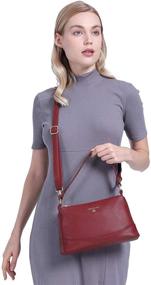 img 2 attached to 👜 Stylish Crossbody Leather Shoulder Handbags Satchel for Women - Handbags, Wallets, and Satchels