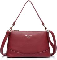 👜 stylish crossbody leather shoulder handbags satchel for women - handbags, wallets, and satchels logo